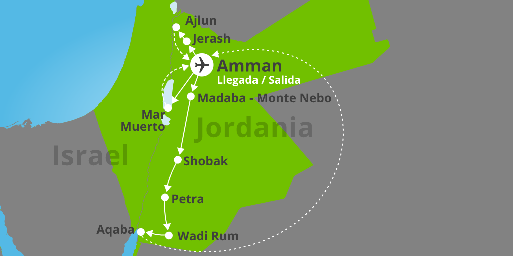 ¿Estás buscando unas vacaciones únicas? Este viaje por Jordania, desierto y Mar Rojo de 8 días te descubrirá las joyas del país. 7